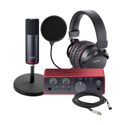 Focusrite Scarlett Solo 4代錄音設備套組