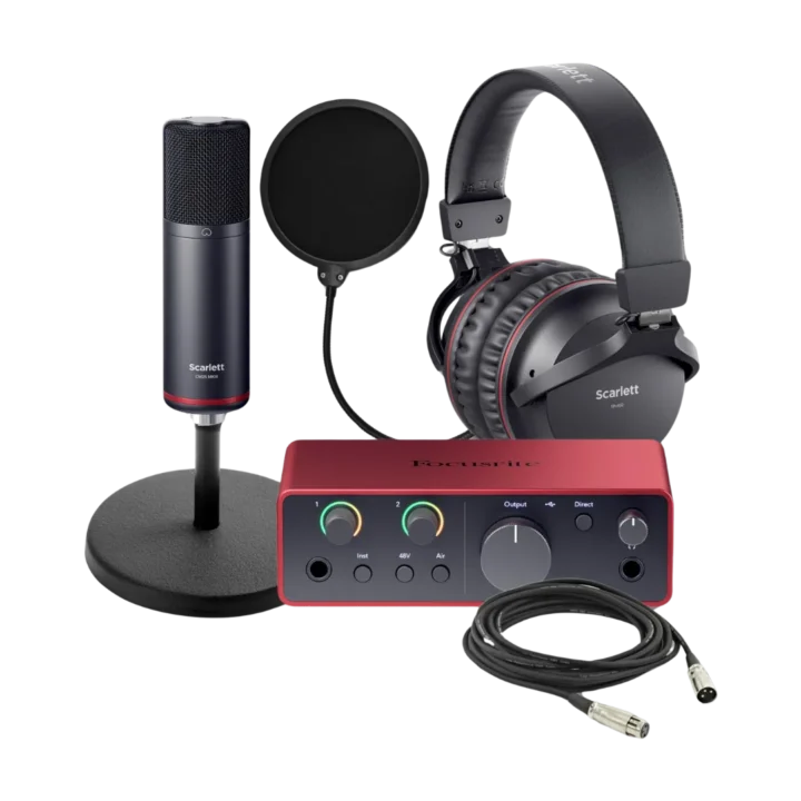 Focusrite Scarlett Solo 4代錄音設備套組