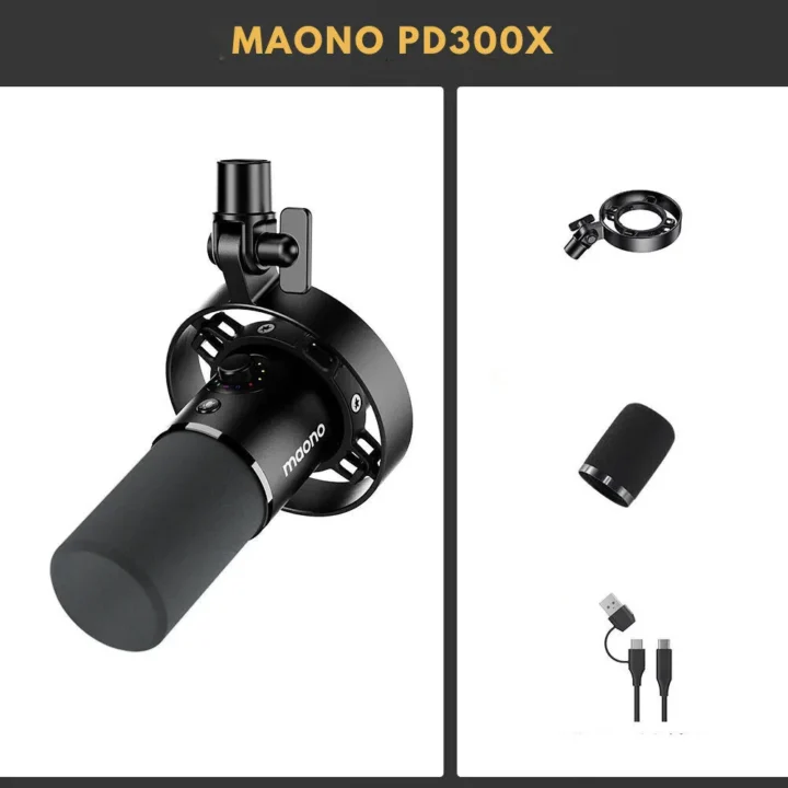 Maono 閃克 PD300X USB/XLR麥克風 Maono 閃克 PD300X USB/XLR麥克風