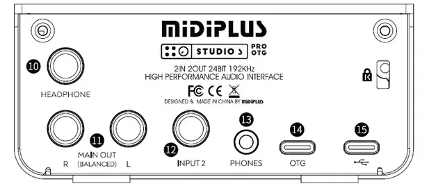 MiDiPLUS Studio S Pro OTG USB 音频接口 02