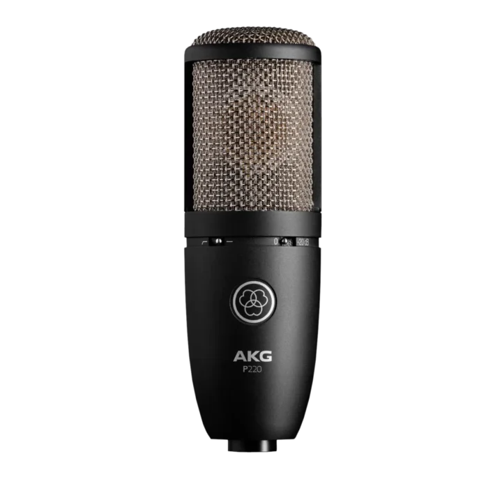 AKG P220 電容式麥克風產品圖 AKG P220 大振膜電容式麥克風正面產品圖