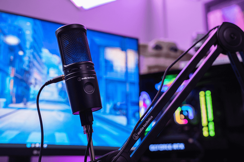 鐵三角 Audio-Technica AT2020USB-X USB-C電容式麥克風-利聲直播 AT2020USBX LifestyleImage Gamer 22