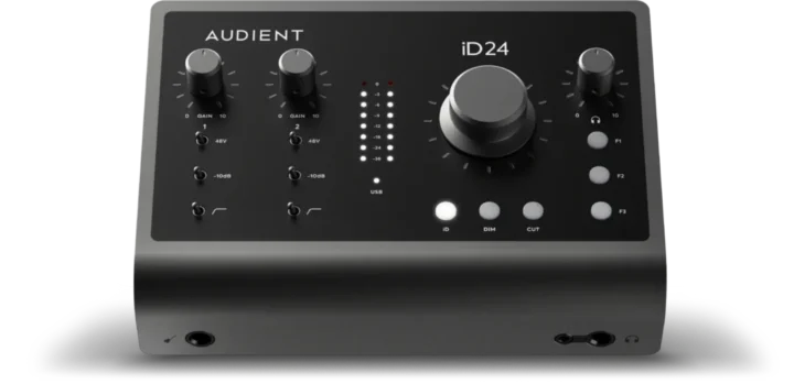 Audient iD24 商品圖 2 Audient iD24 錄音介面俯視商品圖