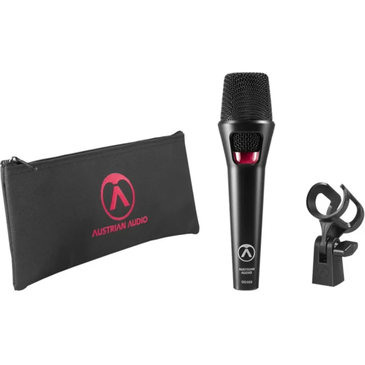 Austrian Audio OD303 麥克風收納袋與麥克風夾