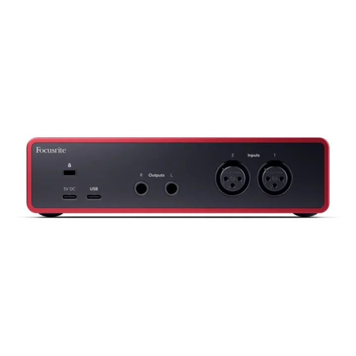 Focusrite Scarlett 2i2 4代 商品圖 2 Focusrite Scarlett 2i2 4代背面接口