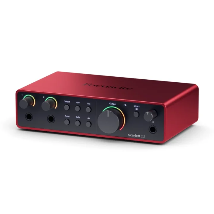 Focusrite Scarlett 2i2 4代 商品圖 3 Focusrite Scarlett 2i2 4代側面商品圖