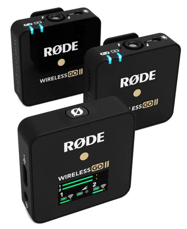 RØDE Wireless GO II 無線麥克風配件圖 RØDE Wireless GO II 一對二無線麥克風與配件圖