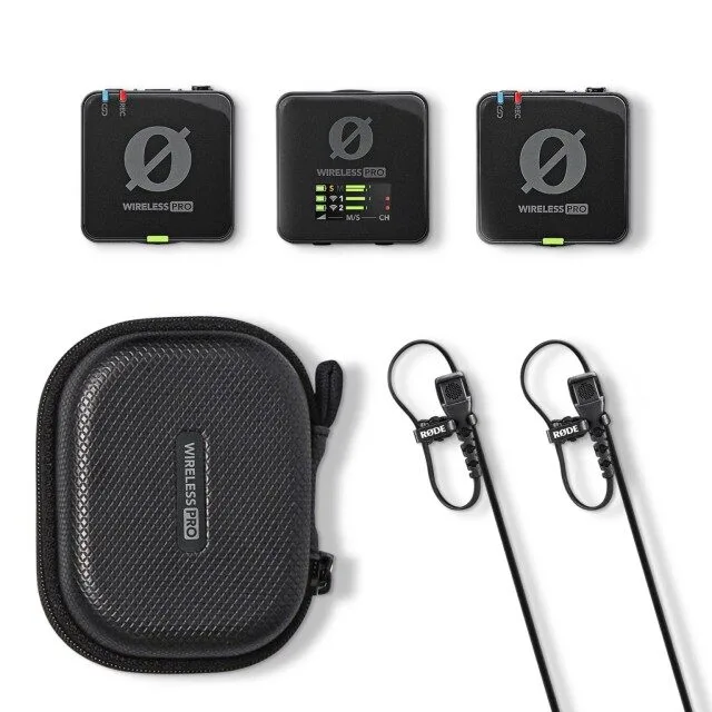 RØDE Wireless Pro 無線麥克風套組圖 RØDE Wireless Pro 一對二無線麥克風與充電盒套組