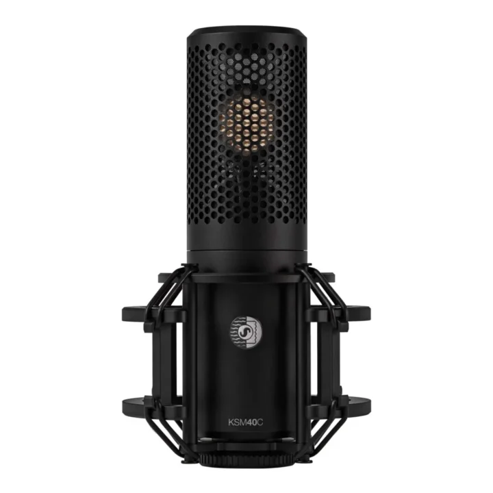 SHURE KSM40C 大振膜心形指向電容麥克風安裝防震架正面