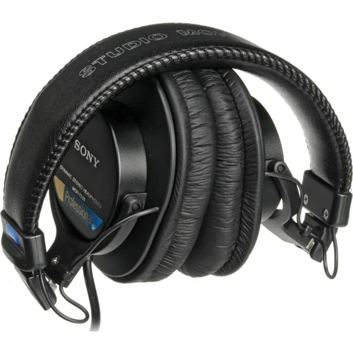 Sony MDR-7506 監聽耳機收折圖 Sony MDR-7506 監聽耳機折疊收納圖
