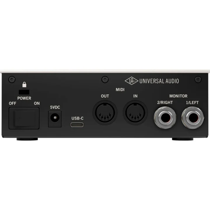 Universal Audio Volt 1 USB 錄音介面背面輸出與 MIDI 接口