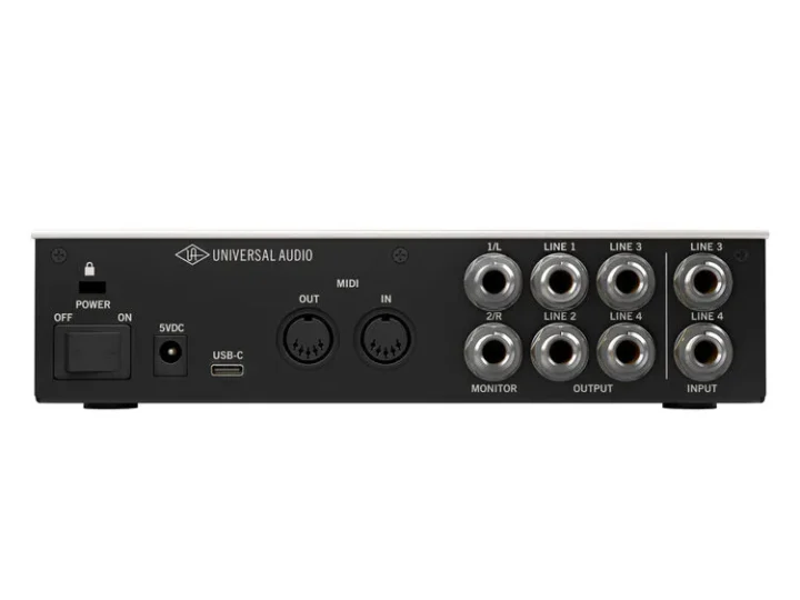 Universal Audio Volt 4 USB 錄音介面背面輸入輸出接口