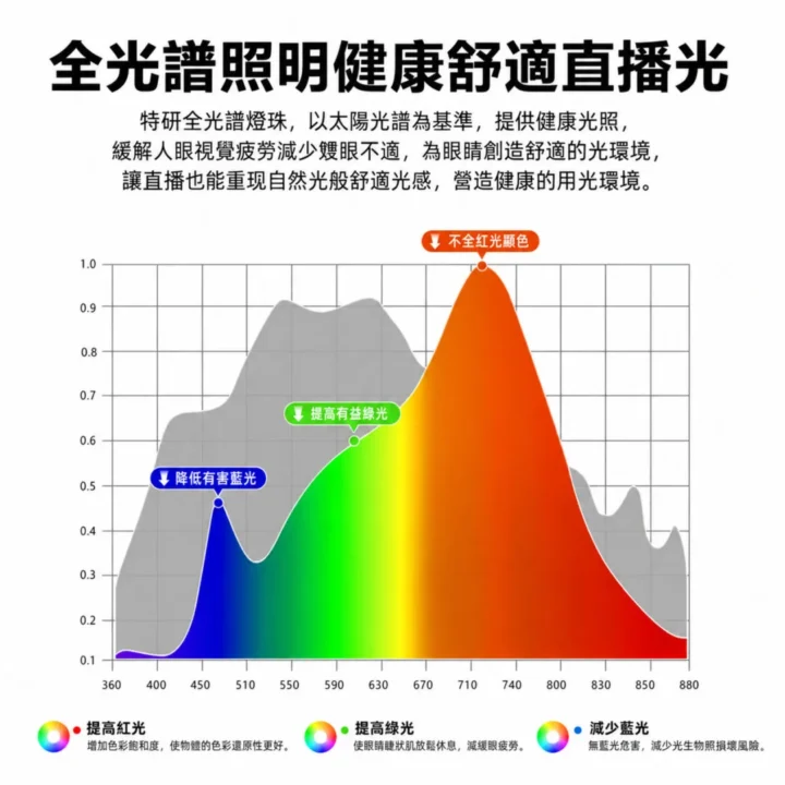 YG-10 全光譜照明說明 YG-10 全光譜照明說明